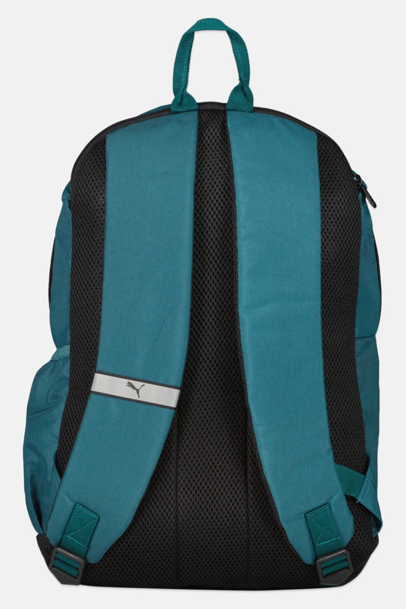 PUMA حقيبة ظهر للرجال بشعار العلامة التجارية، أخضر مائل إلى الأزرق - Image 2