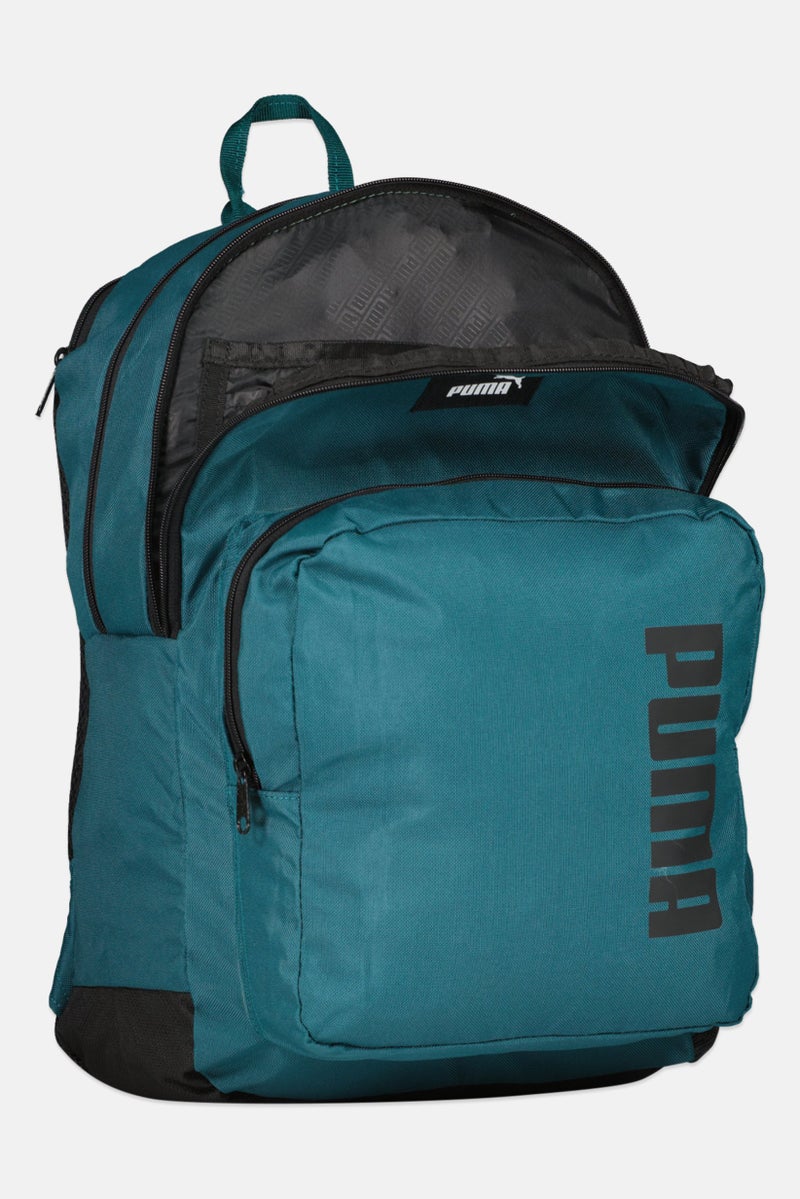 PUMA حقيبة ظهر للرجال بشعار العلامة التجارية، أخضر مائل إلى الأزرق - Image 3