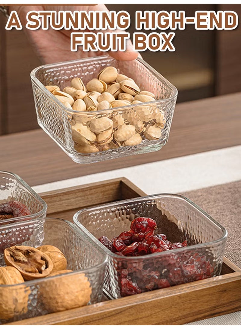 Vonqu Wood Grain Fruit Plate – Versatile Serving Tray for Dried Fruits, Nuts, Candy, Cookies, Chips, and Party Snacks - Image 5