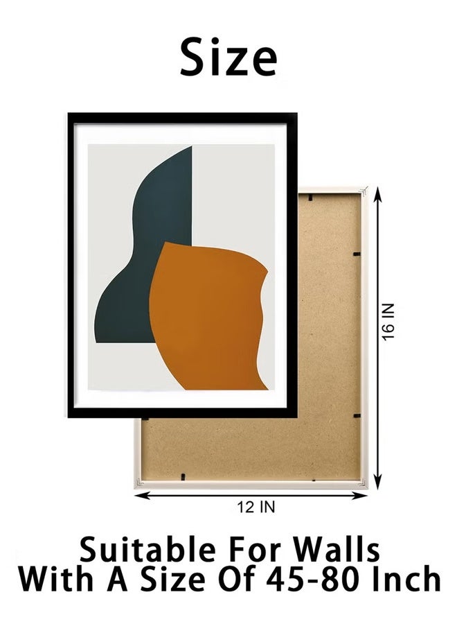 Framed Canvas Wall Art,Set Of 3 Decorative Painting, Framed Wall Arts Stretched Over Wooden Frame Paintings, For Home, Living Room, Office Decor,30x40CM - Image 2