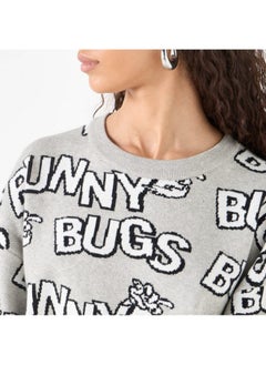 All-Over Bugs Bunny Detail Sweater with Long Sleeves - pzsku/ZE7A837C2F58F5B74CBBEZ/45/_/1729772198/2adbb04d-7a5b-41b2-8639-5e29c86bde10