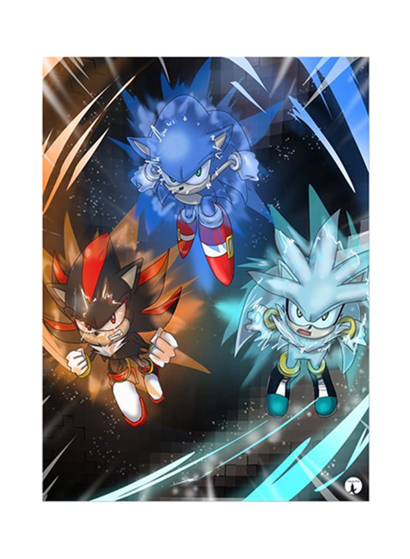RKN Video Game Sonic Metal Plate Poster Multicolour 15x20centimeter - Image 2