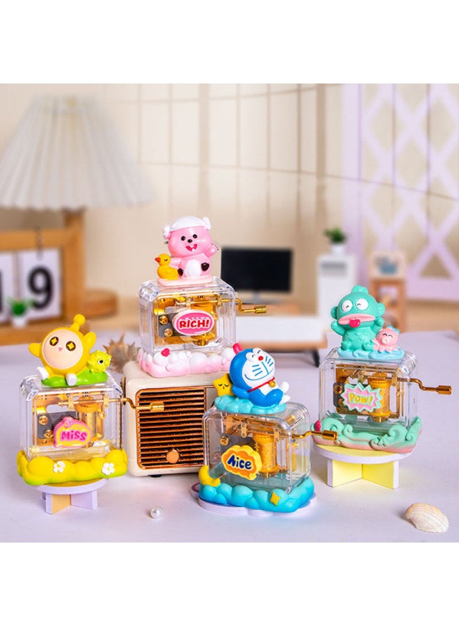 Creative Cozy Time Hand Series Music Box Cute Girl Decoration Hand-made Music Birthday Gift Music Box-Color:Y005c Qingbo Lotus Shadow-Size:Hand Music Box  - Image 3