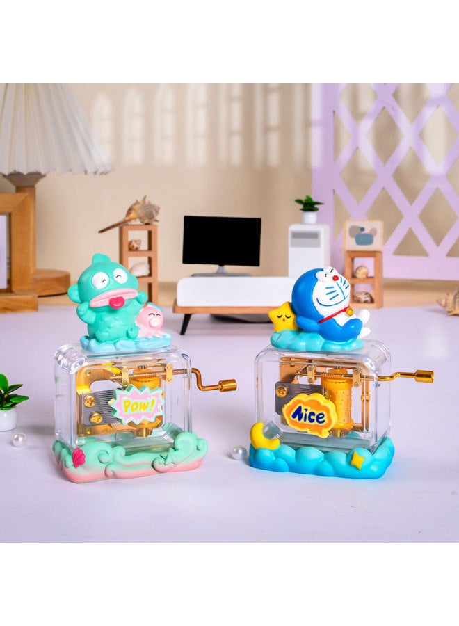 Creative Cozy Time Hand Series Music Box Cute Girl Decoration Hand-made Music Birthday Gift Music Box-Color:Y005c Qingbo Lotus Shadow-Size:Hand Music Box  - Image 4