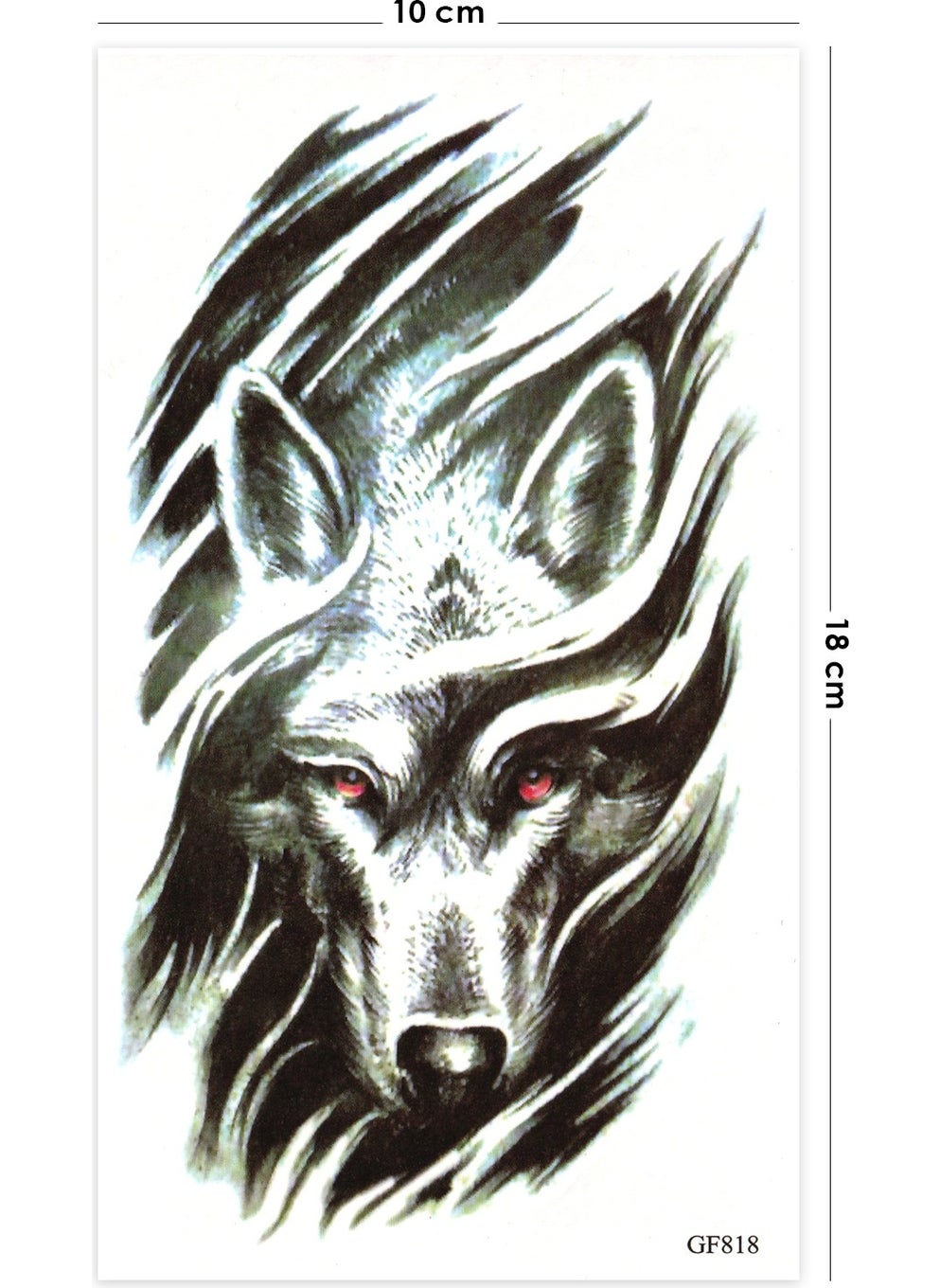 BP Tattoo - تاتو مؤقت ذئب وحيد - Image 1