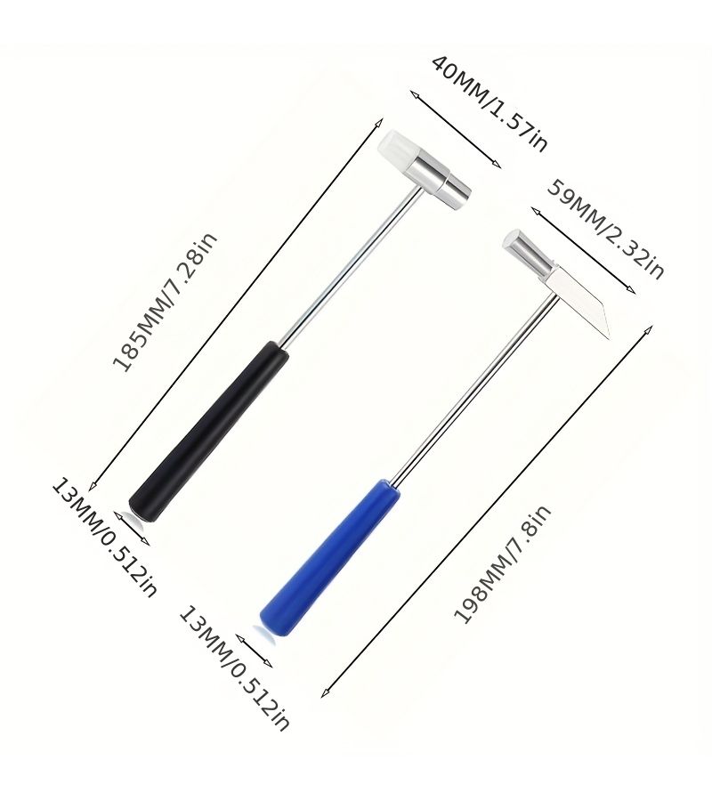 4 Pcs Multi Purpose Hammers Mallets For Diy Watch Repair Carpentry Musical Instruments - Image 2
