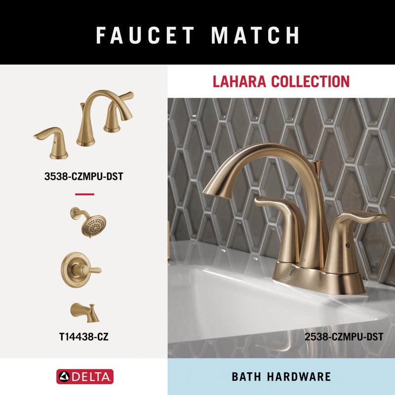Delta Lahara (1-Pack) Hand Towel Holder Champagne Bronze Towel Racks for Bathroom Wall Round Towel Ring Holder for Bath Towel Hanger for Kitchen, Bathroom Accessories 73846-CZ - Image 4