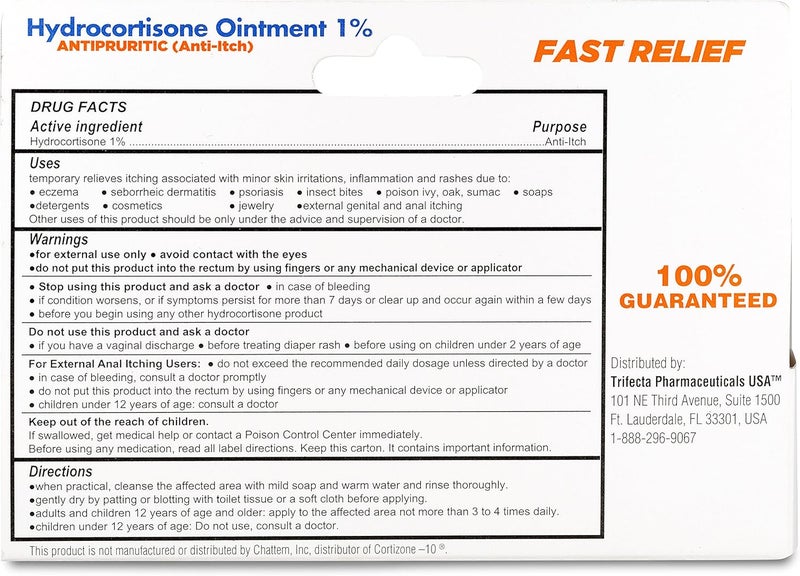 Globe مرهم هيدروكورتيزون 1% أقصى قوة شفاف 1 أونصة | مرهم مضاد للحكة للاحمرار، التورم، الحكة، الطفح الجلدي، التهاب الجلد، لدغات الحشرات/البعوض، الإكزيما، البواسير والمزيد (12 عبوة) - Image 5