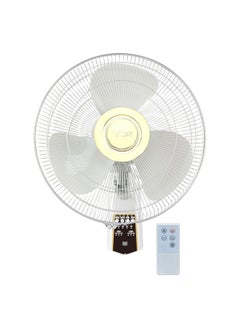 Veto Wall Mounted Remote Control Electric Cooling Fan with Remote- Timer Smart Modern Design |16 inch Tilting Oscillating Rotating Fan for Home Office, White