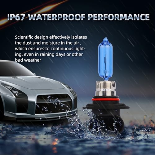 Sinoparcel 9012/HIR2 Halogen High and Low Beam Headlight Bulbs,200% More Brightness Replacement for Standard 55W Bulb,Pack of 2 - Image 4