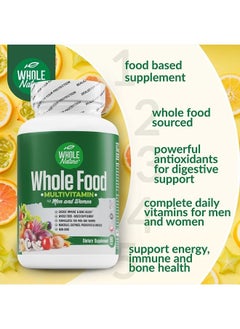 Whole Nature Whole Food Multivitamin for Men and Women Complete Daily Superfood Vitamins Plus Minerals Digestive Enzymes, Probiotics and Omegas. Plant Based Multi Vitamin, Non GMO (1)  - Image 4
