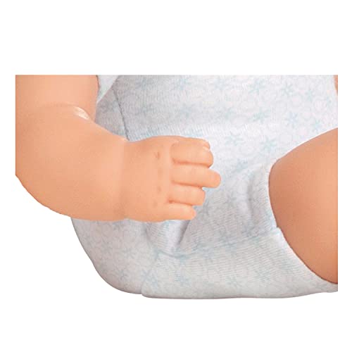 Götz Gotz Muffin to Dress 13" Soft Cloth/Vinyl Baby Doll in Blue with Blue Sleeping Eyes - Image 3
