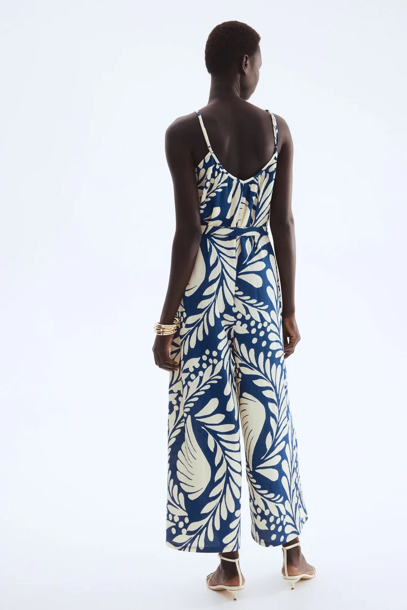 H&M Crinkled strappy jumpsuit