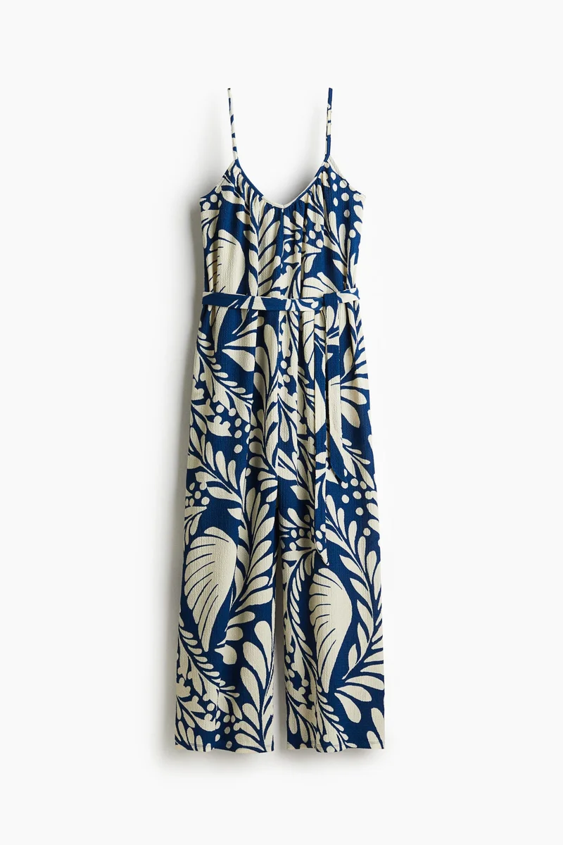 H&M Crinkled strappy jumpsuit