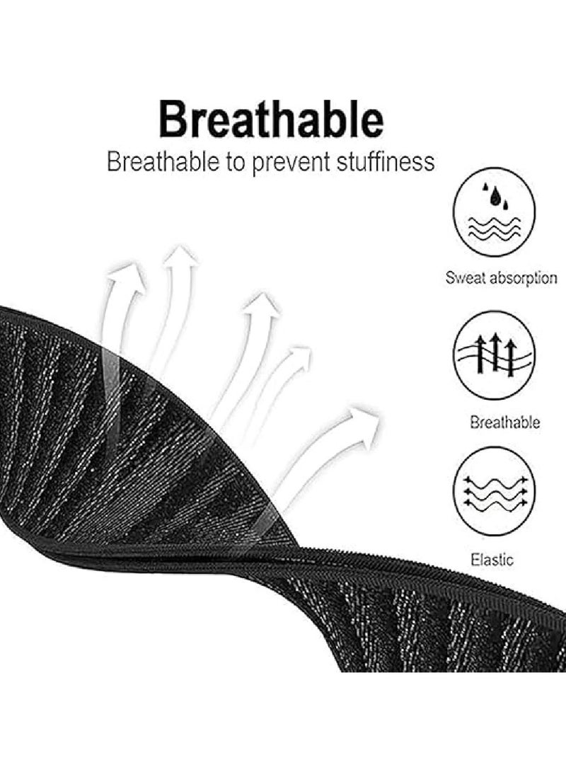 Adando Nylon Sport Band for Whoop 5.0, One/Peak, and Life/MG, Odor-Resistant Nylon Strap with Quick Adjust, Breathable Anti Slip Durable & Secure Fit  Strap for Gym Sports | NOT for Gen 4 (Black Gold) - Image 4