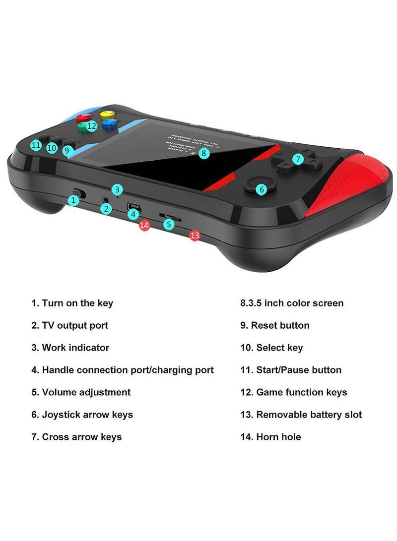 SUP Video Gamepad Handheld Game Player 500 in 1 Game Console Double Pair X7m - Image 4