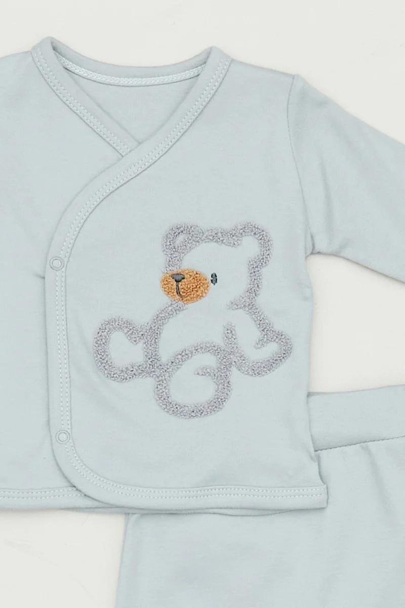 فولامودا 5-Piece Boy's Set with Teddy Bear Embroidery