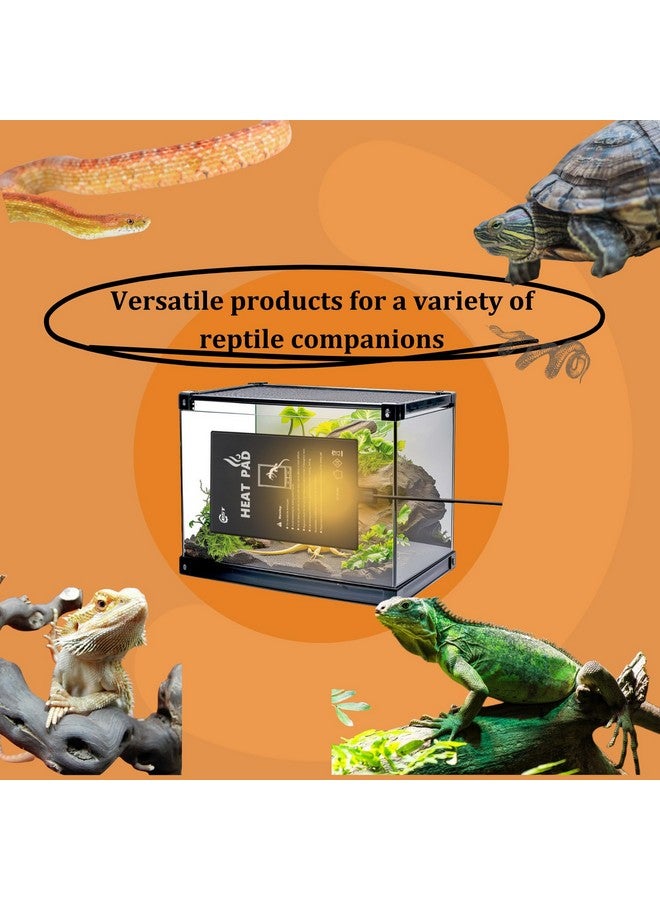 Generic Generic Besto Reptile Heating Pad - USB-Powered, Enhanced Safety - Overheat Protection - 6"" x 8"" Size - for Turtle, Snake, Lizard, Frog, Spider - Secure and Reliable Under Tank Heater, black  - Image 4