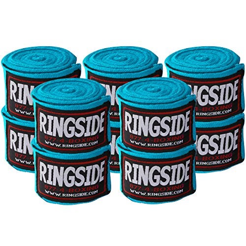 Ringside Mexican Style Boxing Hand Wraps 5 Pairs Pack Electric Blue 180 - Image 3