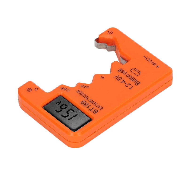 Orange Battery Tester Meter For 6F22 9V 1 5V Battery Capacity And Life Checker Tool - Image 1