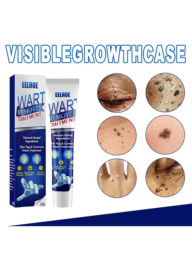 EELHOE Wart Removal - Natural Herbal Wart Remover Treatment Skin Repair Cream Against Moles Warts Use On Any Parts Of Body 20g  - Image 2