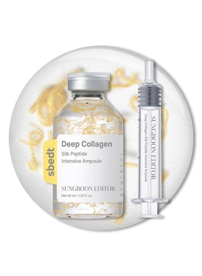 Silk Peptide Intensive Lifting Ampoule |Deep Collagen Silk Ampo & 30 Peptide Complex | Skin Tightening & Firming (Botox Effect) | 72H Hydration