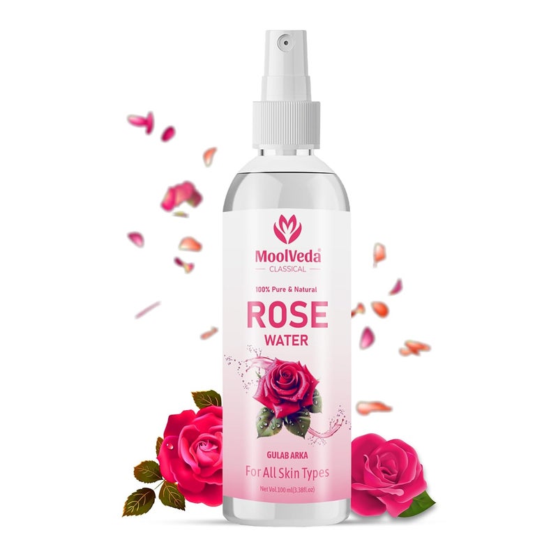 Moolveda Moolveda Pure Original Sandalwood Chandan Powder Rose Petal Powder Special Combo For Face Skin Skin Whitening Face mask Face Pack and Facial Skin Care Each 100Gm Rose water Free - Image 2