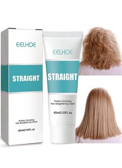 Professional Hair Straightening Cream,Hair Gloss and Silk,Hair Straightening Treatment,Hair Protein Correcting,Permanent Hair Straightening,Hair Cream for Women