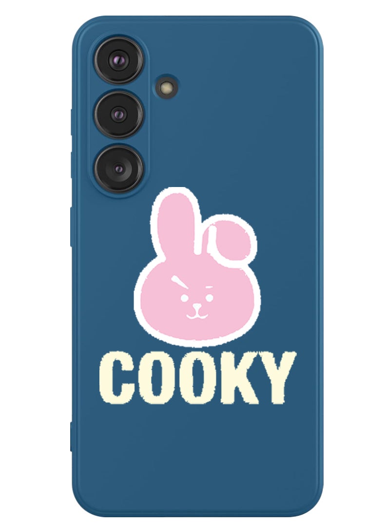 Theodor Protective Slim Fit Case Liquid Silicone Cover with Full Body Protection Anti-Scratch Shockproof Case For Samsung Galaxy S24 (Blue) - Cooky - Image 1