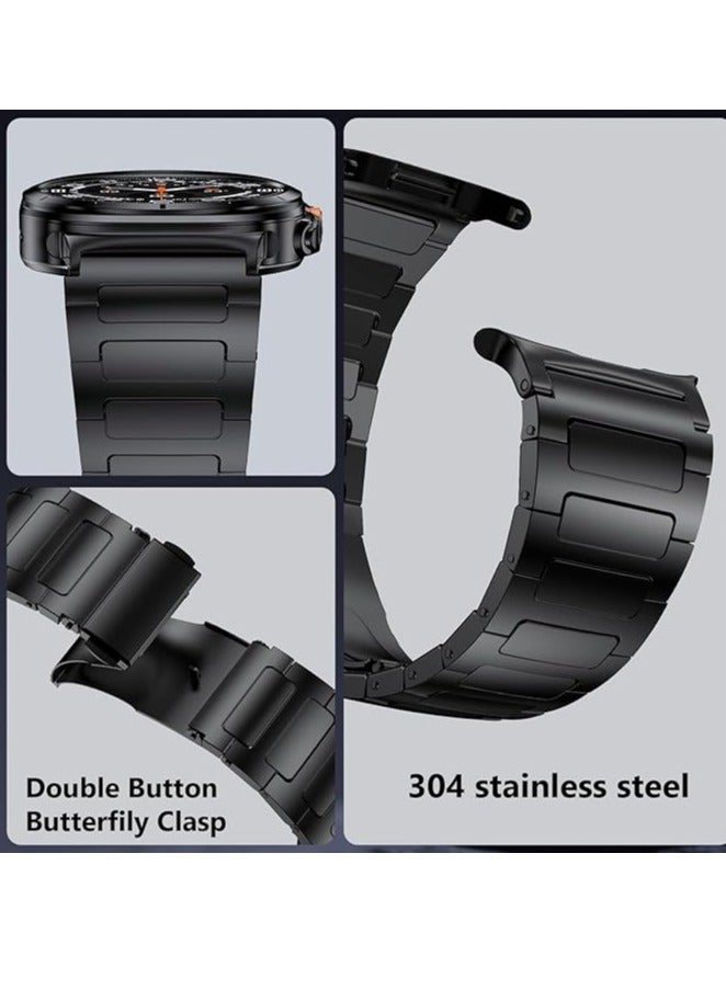 JAJEEK Stainless Steel Band Compatible with Galaxy Watch Ultra Bands 47mm (2024), No Gap Business Metal Replacement Strap for Samsung Galaxy Watch 7 Ultra 47mm, Durable, Stylish, Comfortable, Perfect for Men - Image 2