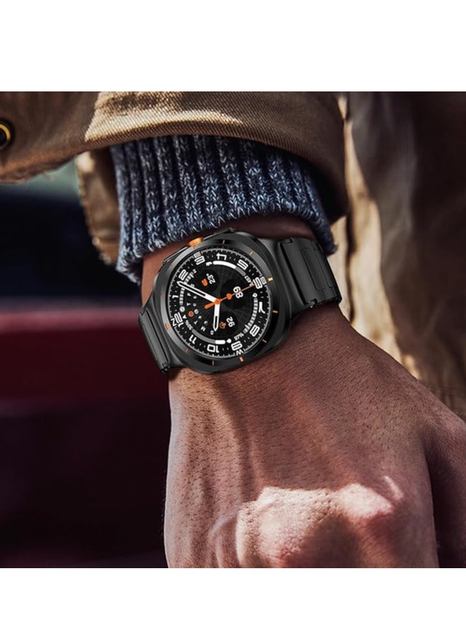 JAJEEK Stainless Steel Band Compatible with Galaxy Watch Ultra Bands 47mm (2024), No Gap Business Metal Replacement Strap for Samsung Galaxy Watch 7 Ultra 47mm, Durable, Stylish, Comfortable, Perfect for Men - Image 5