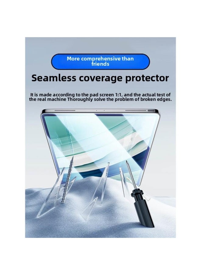 Generic - For Huawei MatePad11.5s Tempered Film Matepadair Protection Matepadpro11.5v8 Glory-Color:Standard Dust Removal Second Sticker Ultra-clear 3-piece Diamond Glass Strong Anti-fingerprint Full Screen Coverage-Size:Honor Tablet X8( 10.1inch ) - Image 1