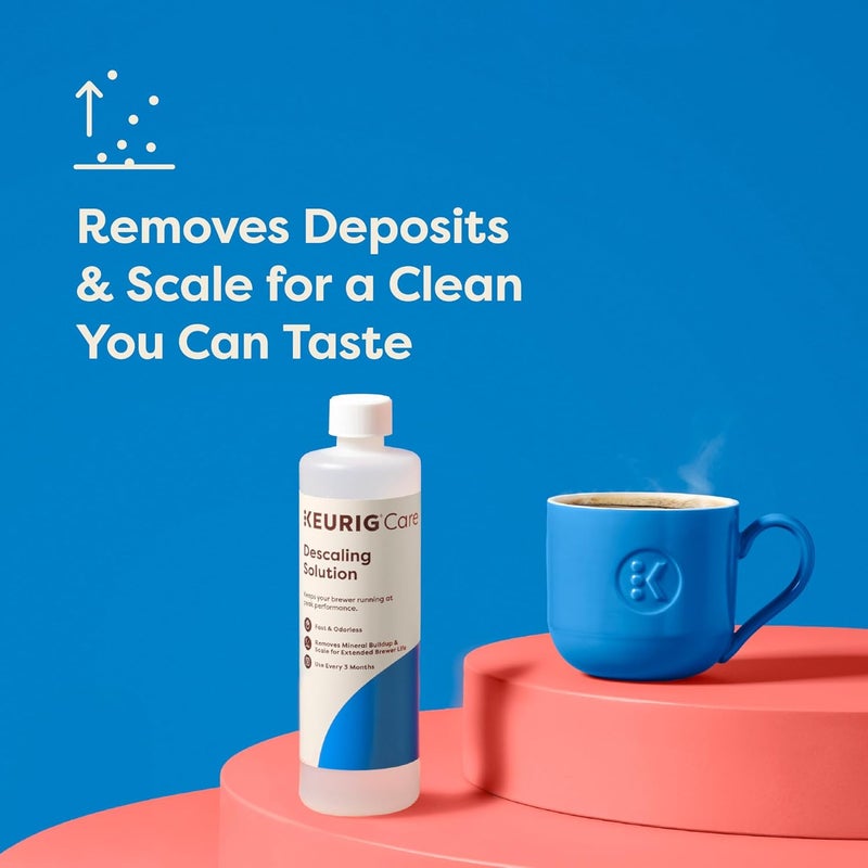 Keurig Brewer Cleaner Includes 14 oz. Descaling Solution, Compatible Classic/1.0 & 2.0 K-Cup Pod Coffee Makers Gulf standard sizing alternatives - Image 3