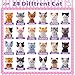 DMIGHT Cat Party Favors for Kids 24PCS Squishy ToysGoodie Bag Stuffers Pinata StuffersBirthday Gifts for Boys GirlsTreasure Chest PrizesClassroom Prizes for Kids Cat - Image 4