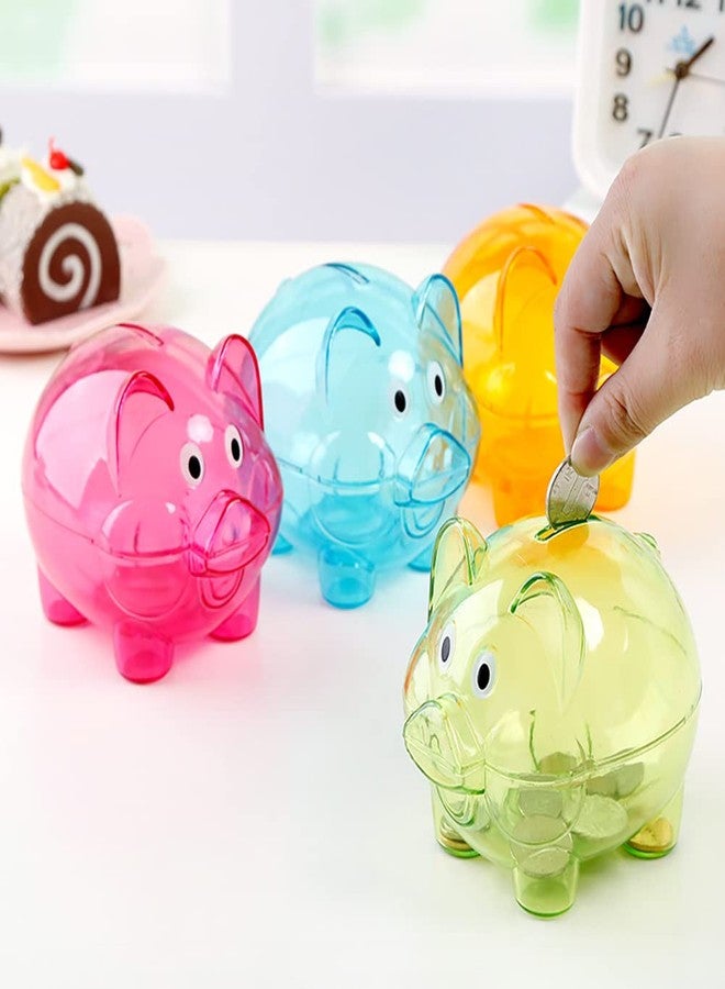 LIZEALUCKY Cute Creative Piggy Money Bank Coin Bank Cartoon Pig Shape Money Box Plastic Home Decoration Best Christmas Birthday Gifts for Kids Boys Girls(Rose) - Image 3