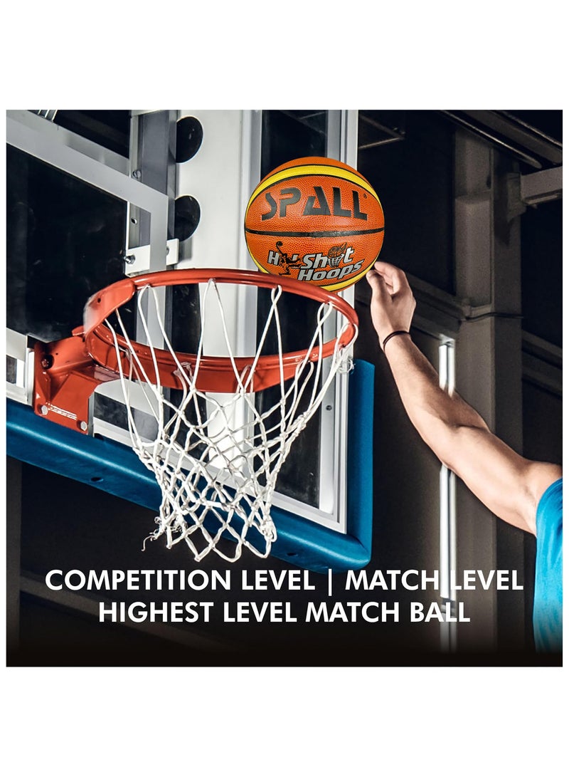 Spall Basketball Indoor/Outdoor Official Regulation Size Streetball Rubber Basketball Deep Channel Construction Made For Unisex Men And Women Youth And Adult For Proffesional Training And Games - Image 2