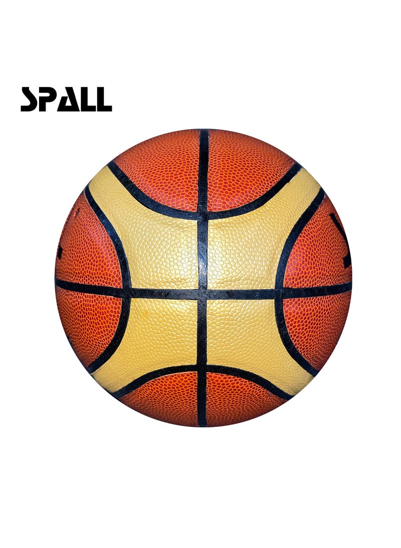 Spall Basketball Indoor/Outdoor Official Regulation Size Streetball Rubber Basketball Deep Channel Construction Made For Unisex Men And Women Youth And Adult For Proffesional Training And Games - Image 4
