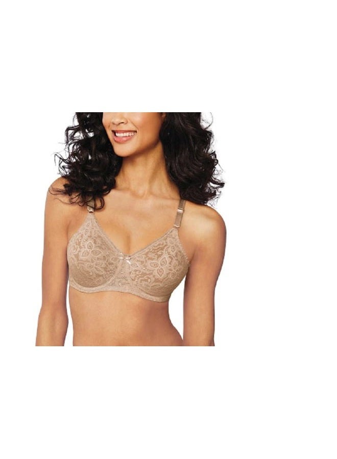 Bali Women's N Smooth Stretch Lace Underwire Bra Df3432, Nude, 105C - Image 1
