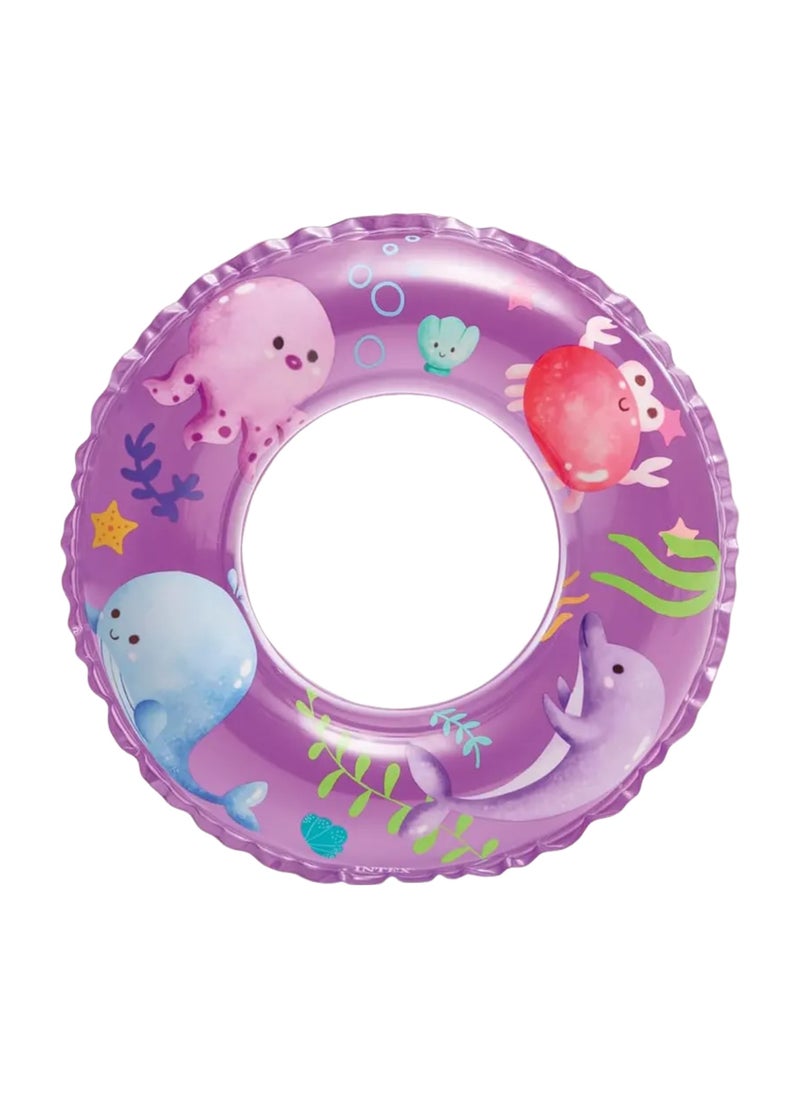 INTEX Intex Kids Transparent Swim Ring for Kids 3+ (6-10)  - Image 1