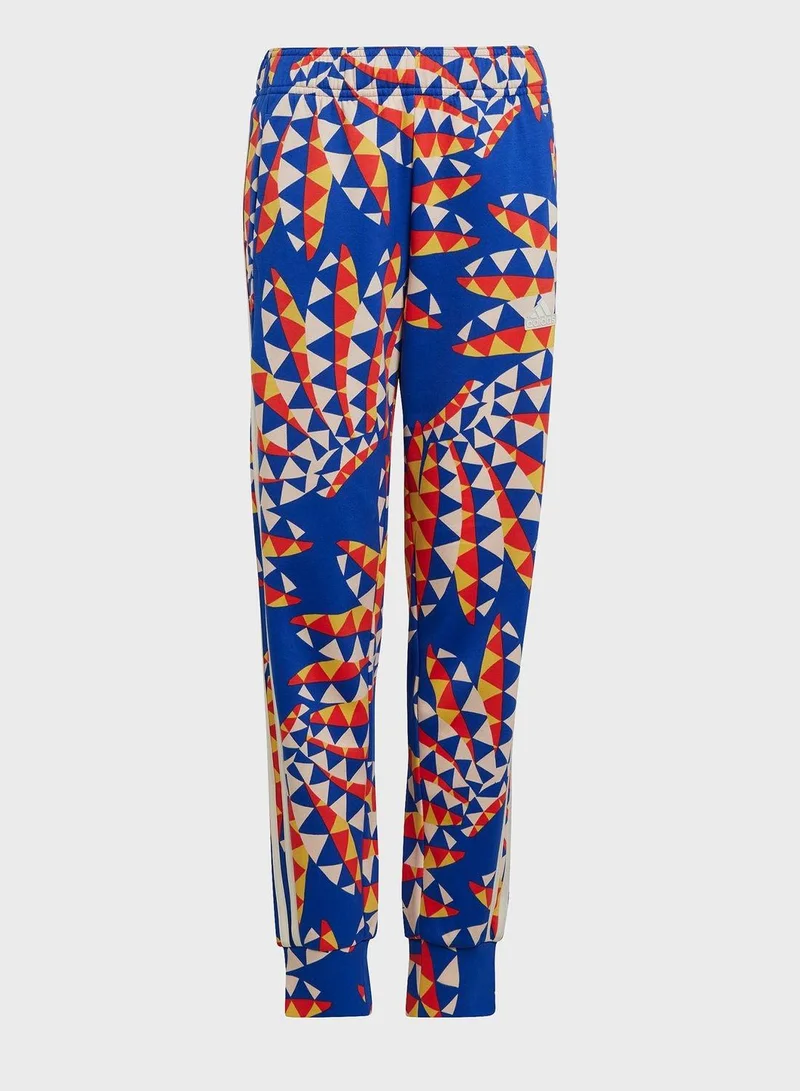Adidas G Farm Pant Blue Training Pants 7-8Y