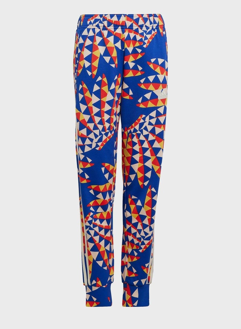 Adidas G Farm Pant Blue Training Pants 7-8Y - Image 1