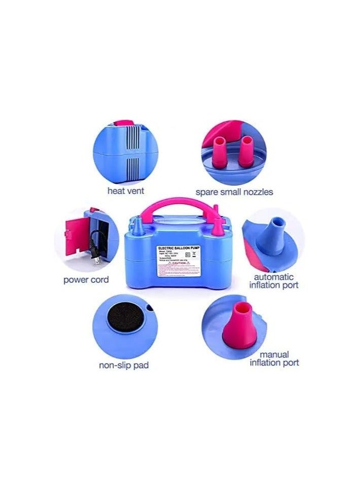 ليمتليس مضخة هواء كهربائية لنفخ البالونات (وردي) - Image 3