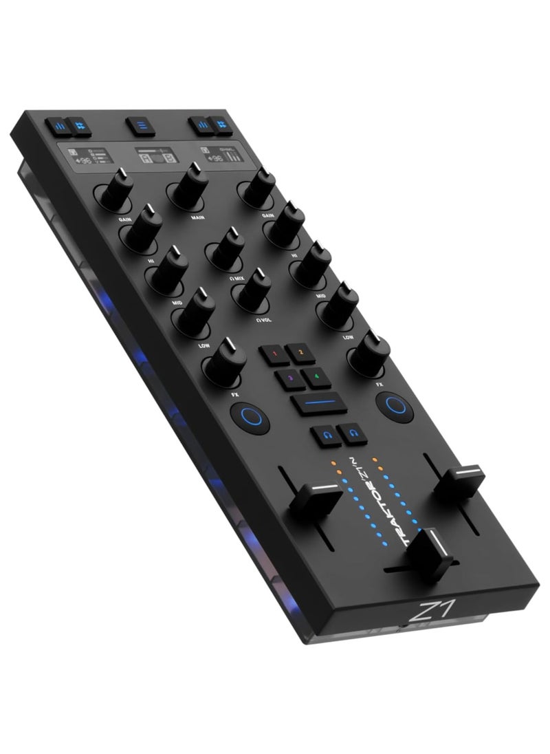 Native Instruments Native Instruments Traktor Kontrol Z1 MK2 DJ Mix Controller 4-deck DJ Mixing Controller with Stem Control Layer, FX, MIDI, 24-bit/96kHz Audio Interface  - Image 1