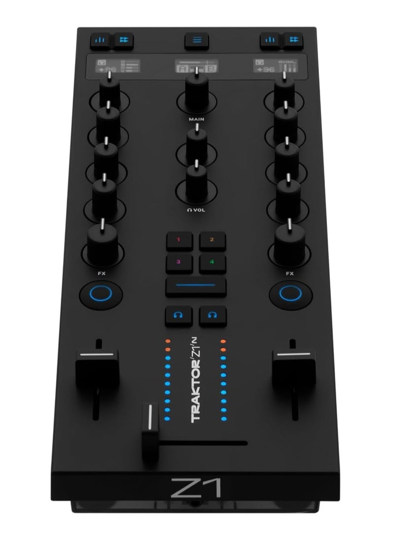 Native Instruments Native Instruments Traktor Kontrol Z1 MK2 DJ Mix Controller 4-deck DJ Mixing Controller with Stem Control Layer, FX, MIDI, 24-bit/96kHz Audio Interface  - Image 3