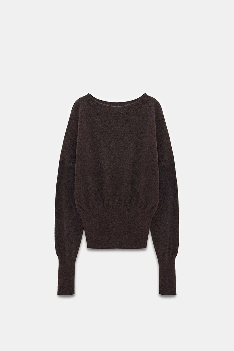 Dilvin Coffee Brown DILVIN Women's Knit Sweater for Women | Best Price UAE