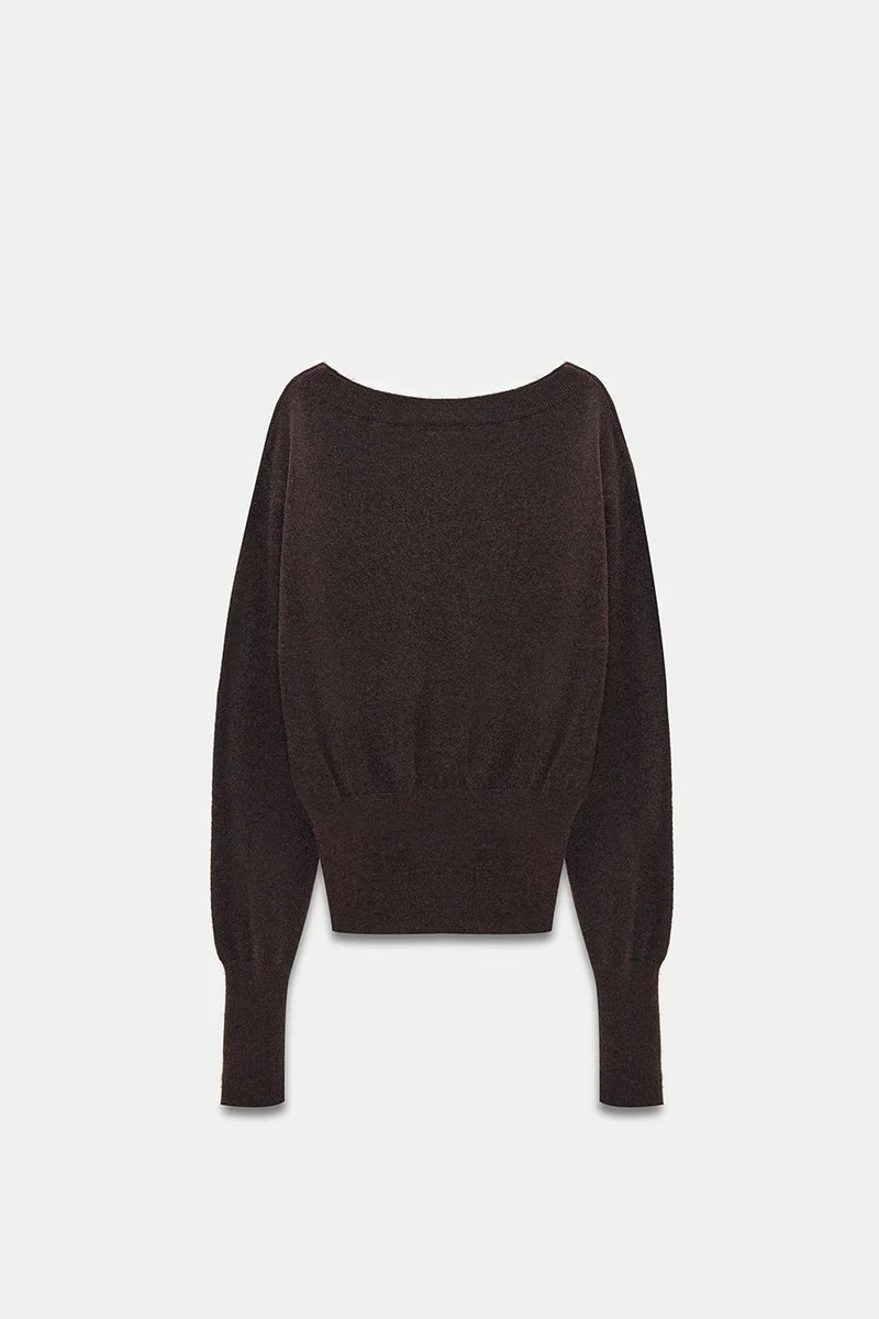 Dilvin Coffee Brown DILVIN Women's Knit Sweater for Women | Best Price UAE