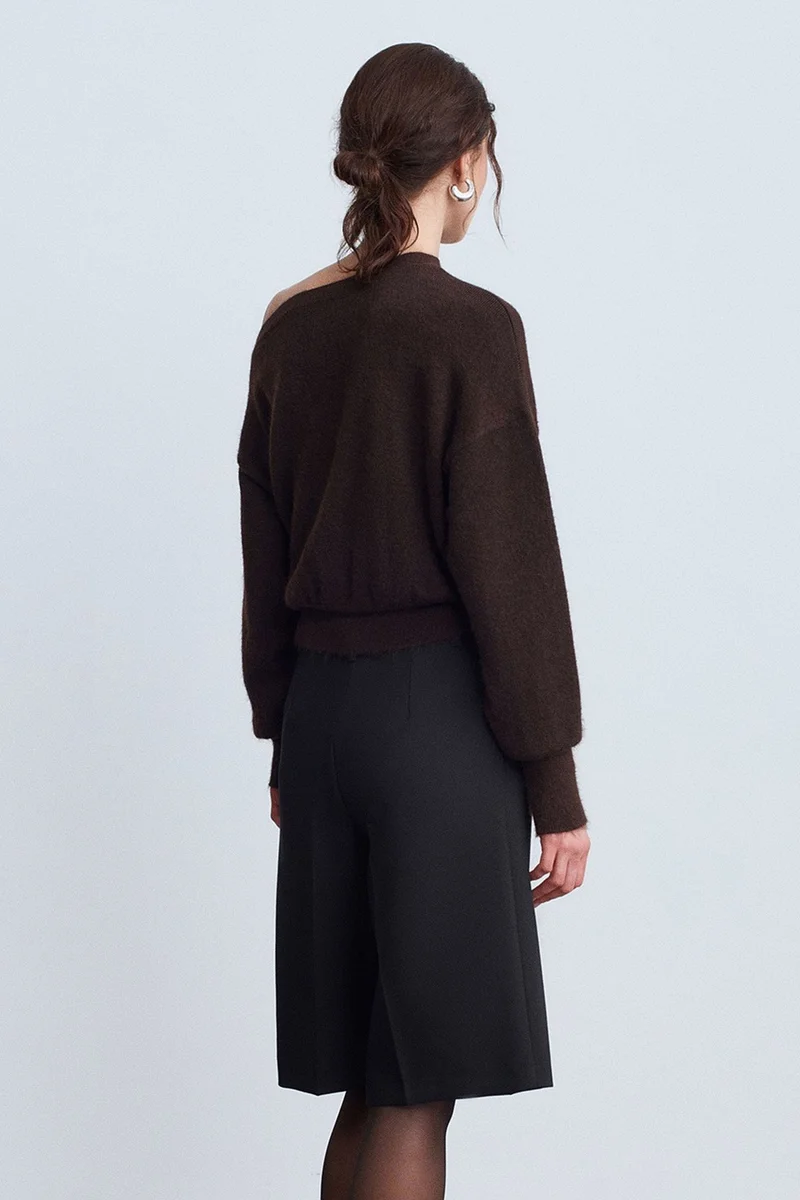 Dilvin Coffee Brown DILVIN Women's Knit Sweater for Women | Best Price UAE