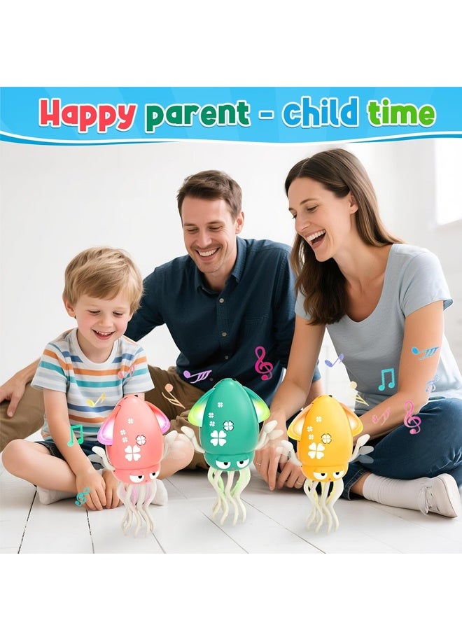 هالامودو الرقص أكتوبوس لعبة الطفل، الكهربائية الزحف أكتوبوس البطن الوقت لعبة، القابلة لإعادة الشحن السحر الرقص الموسيقى الحبار ألعاب الطفل لـ 3 4 5 سنوات من عمر الأطفال ولد فتاة هدايا عيد ميلاد الحبار مضحك للألعاب الأرضية (الأخضر) - Image 5