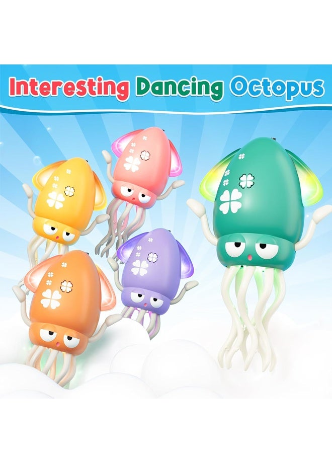 هالامودو الرقص أكتوبوس لعبة الطفل، الكهربائية الزحف أكتوبوس البطن الوقت لعبة، القابلة لإعادة الشحن السحر الرقص الموسيقى الحبار ألعاب الطفل لـ 3 4 5 سنوات من عمر الأطفال ولد فتاة هدايا عيد ميلاد الحبار مضحك للألعاب الأرضية (الأخضر) - Image 2