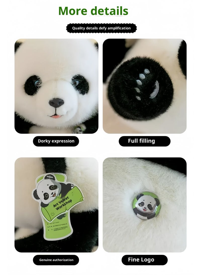 35cm Giant Panda Plush Toy, HuaHua Stuffed Animal - Squishy Soft Collectible for Birthday, Valentine‘s Day, Holiday Souvenir - Image 5